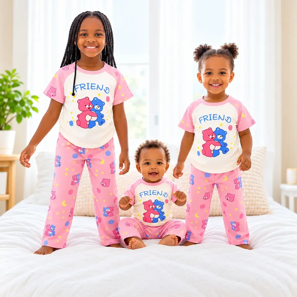 Cotton Pajamas - Short Sleeves SS014
