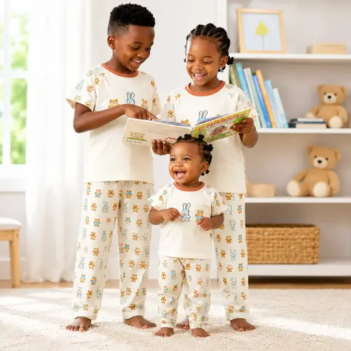 Cotton Pajamas - Short Sleeves SS018