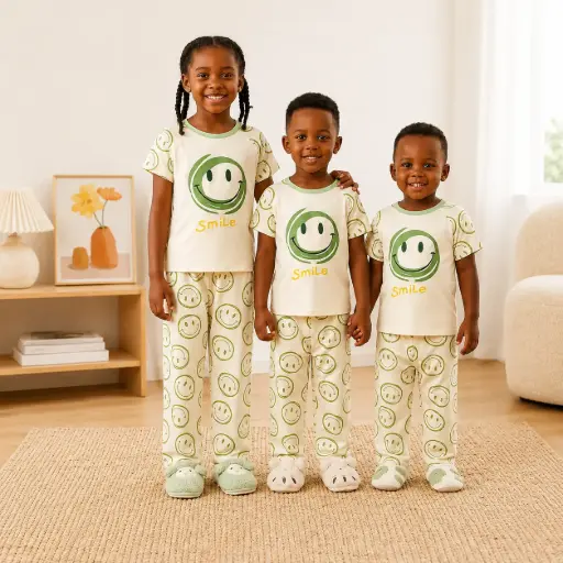 Cotton Pajamas - Short Sleeves SS022